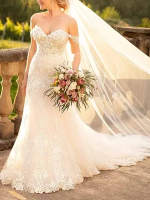 VESTIDO DE NOVIA SIRENA BORDADO