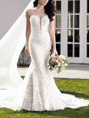 Vestido de novia sirena Doncella