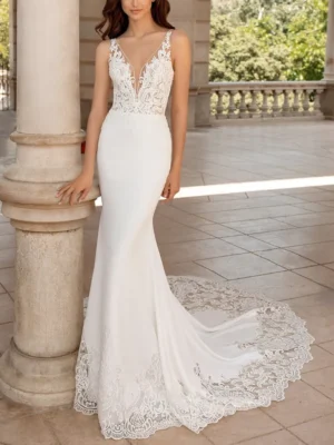 Vestido de novia sirena Louvre